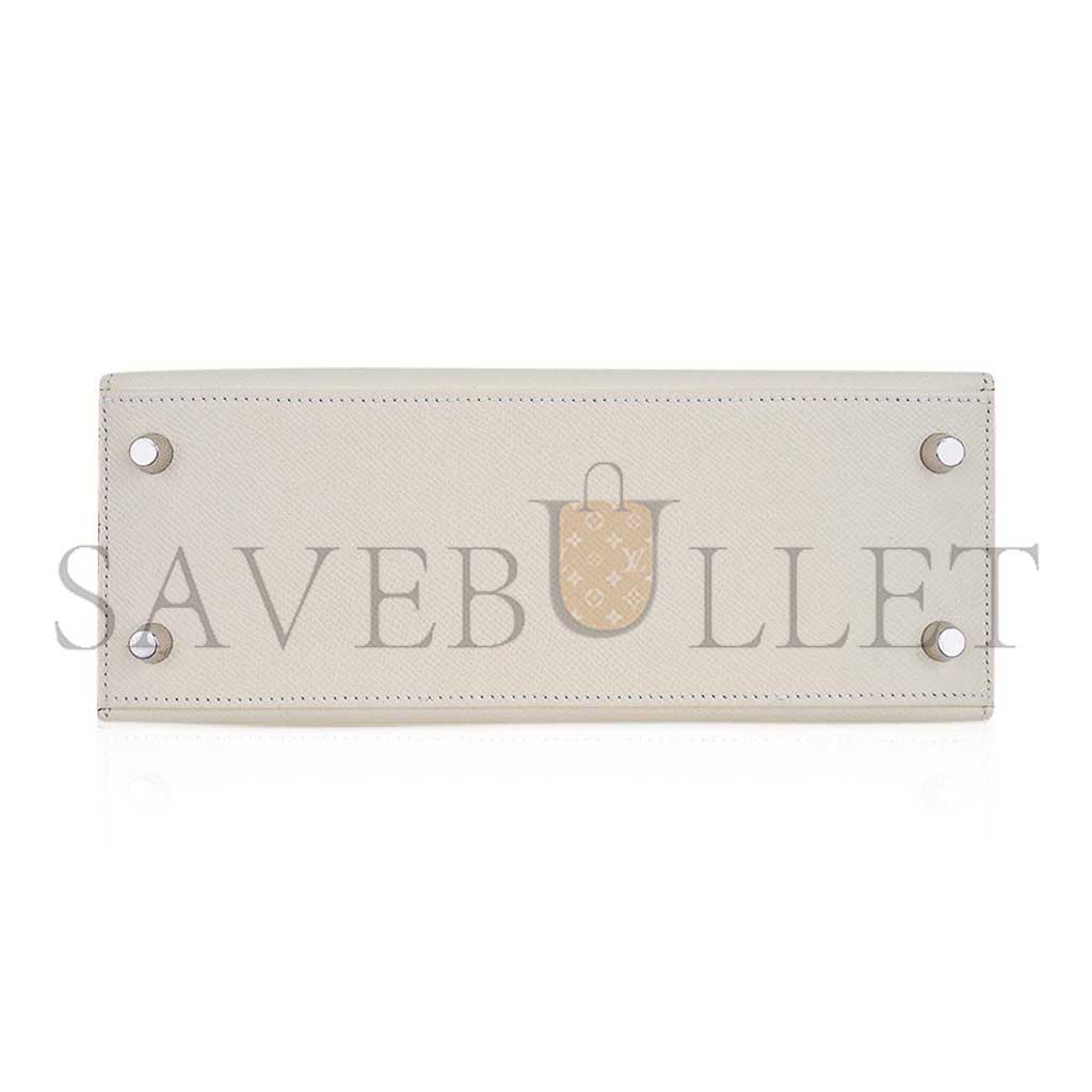 HERMÈS EPSOM KELLY 25 HARDWARE (25*17*7cm)